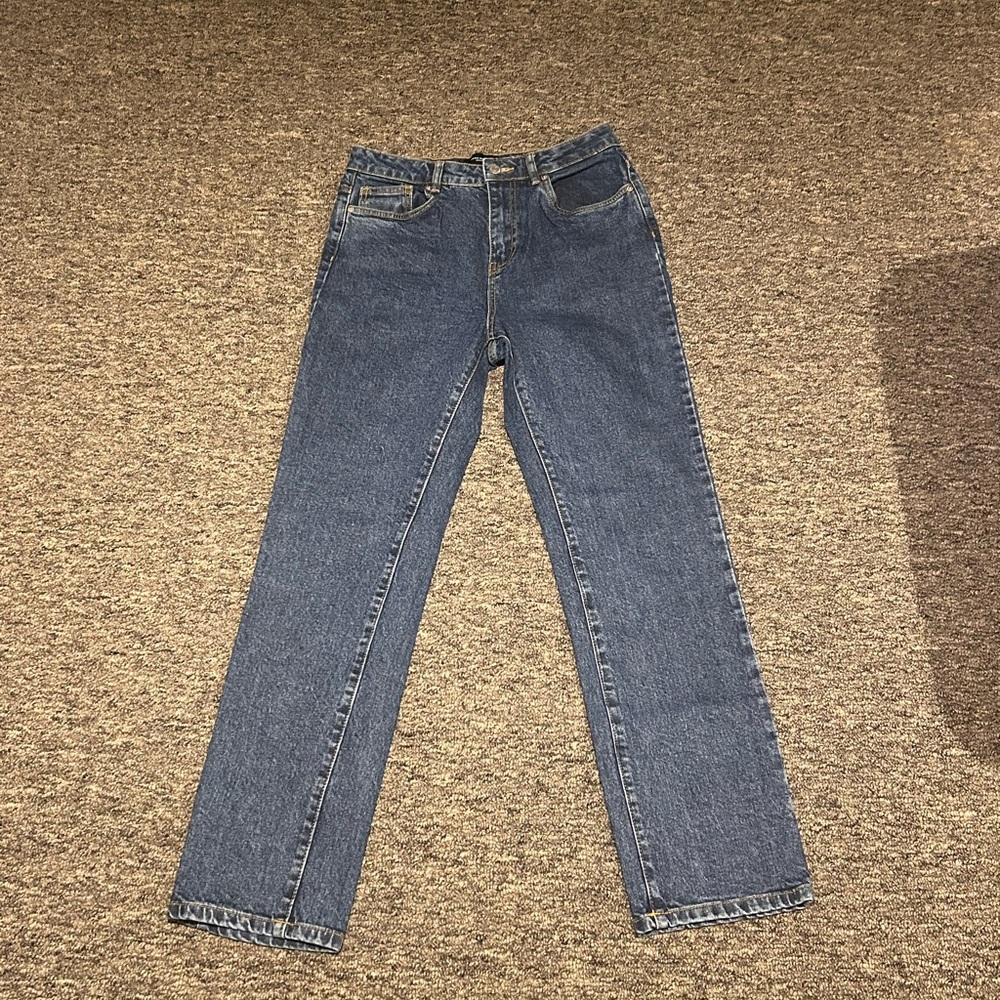 Vero Moda Blue Denim Jeans with Tan Label